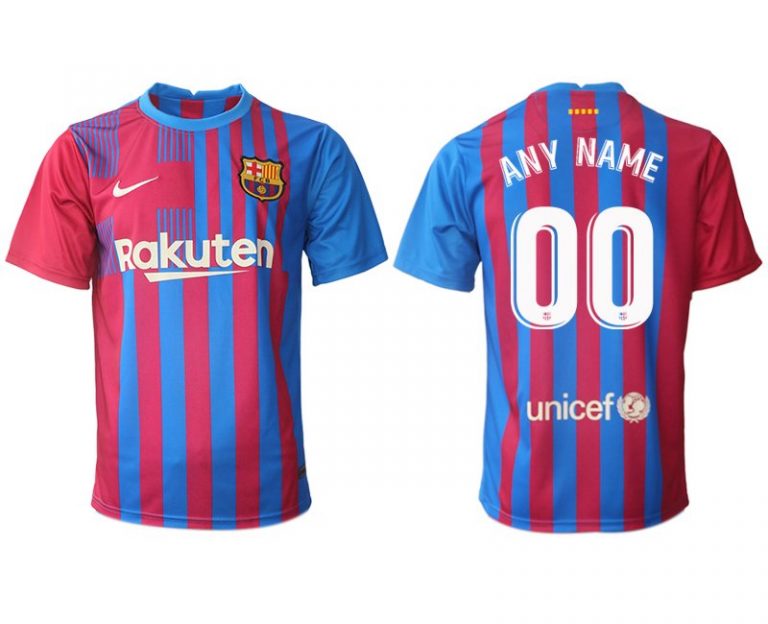 Barcelona Stadium Heimtrikot 2021-22 Herren Fußballtrikot in blau-1