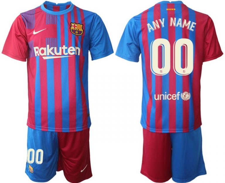 Barcelona Stadium Heimtrikot 2021-22 Herren Fußballtrikot in blau-3