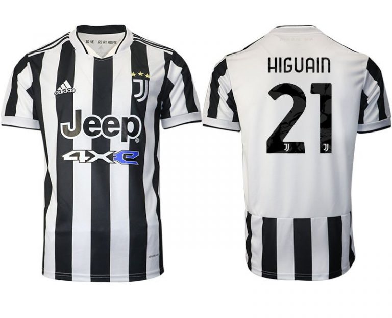 Günstige Fußballtrikots Juventus Heimtrikot 2022 mit Aufdruck Higuain 21