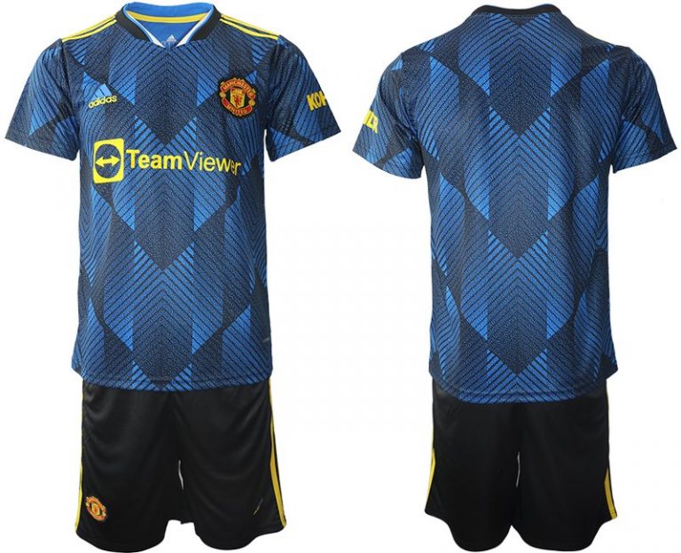 Manchester United Ausweichtrikot 2022 Herren blau-2