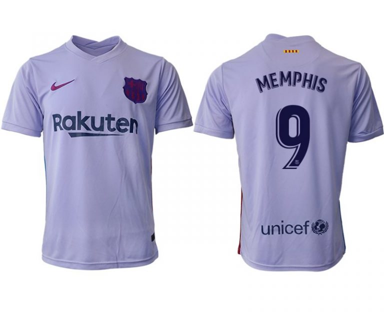 Trikot für draußen FC Barcelone 2021/22 Auswärtstrikot mit Aufdruck Memphis 9