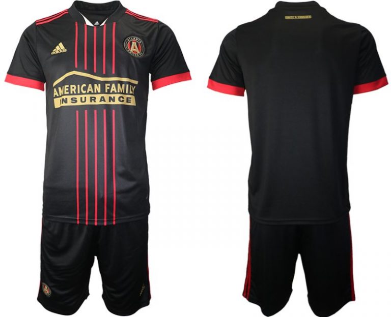 Atlanta United FC Black Red 2022 Home Replica Jersey