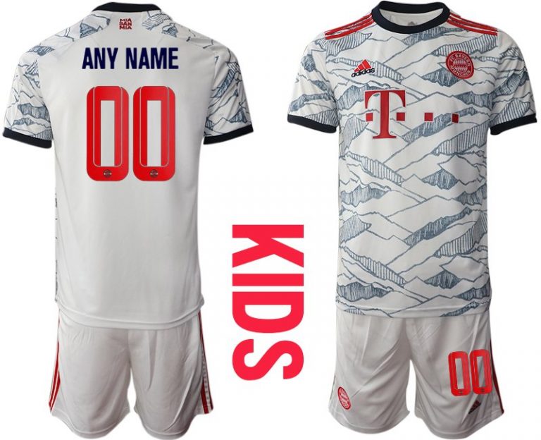 Ausweichtrikot Weiß FC Bayern München Trikot 3rd 2022 Kinder-1