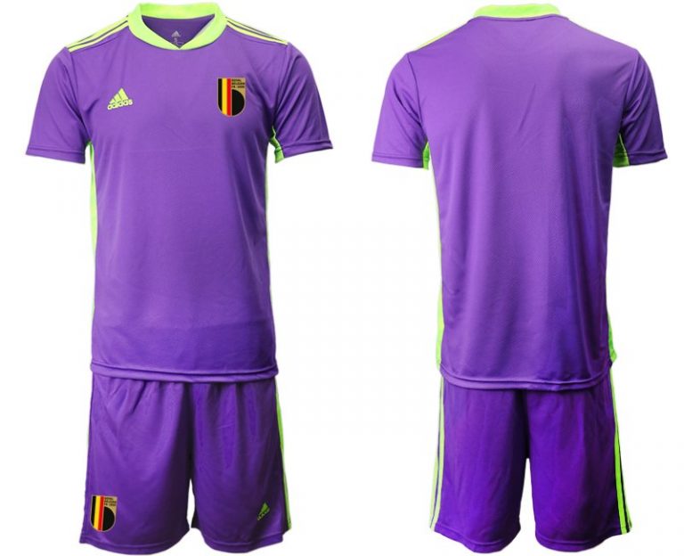 Belgium FIFA World Cup 2022 Goalkeeper Soccer Jersey Purple