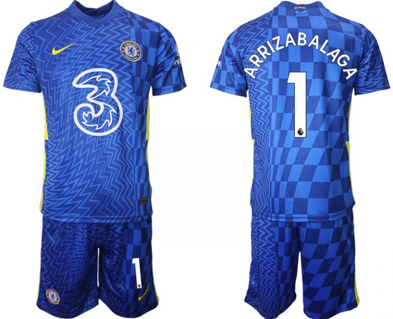 Chelsea 2022 Heimtrikot Fanversion Fußball Trikot Kurzarm Arrizabalaga 1# T-Shirt-1