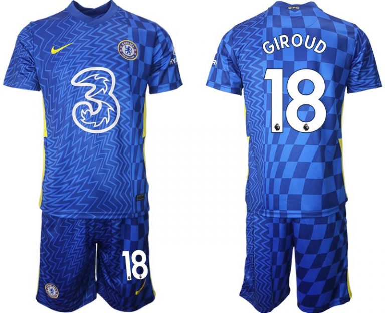 Chelsea Fußball Heimtrikot 2022 Giroud 18# Herren Trikots-1