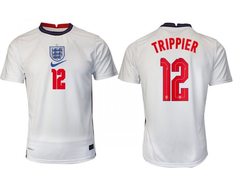 England Heimtrikot EM 2022 weiß/blau mit Aufdruck Trippier 12