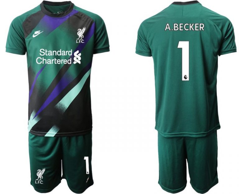 FC Liverpool 2022 Stadium Goalkeeper Jersey Dark Green A.BECKER 1