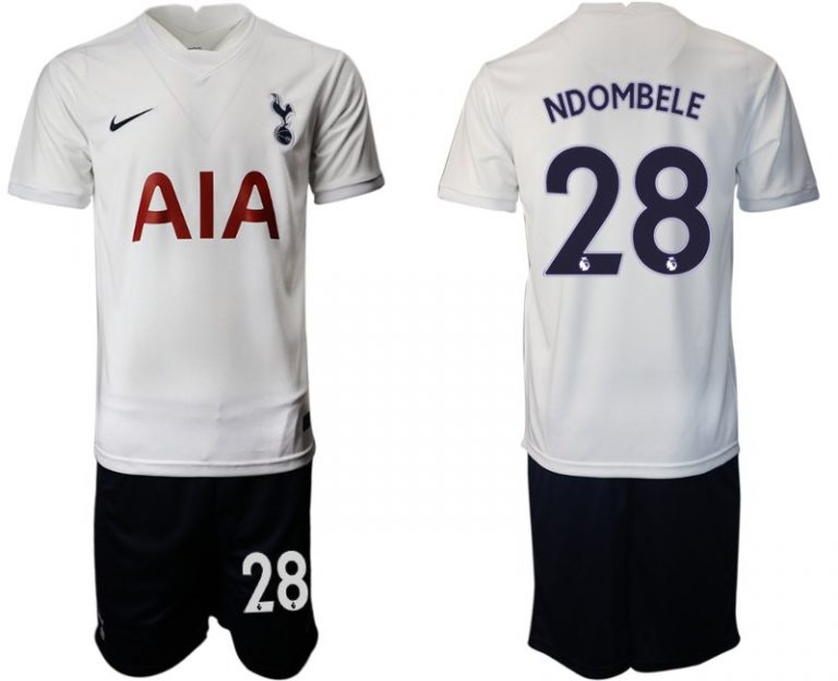 Fußballtrikots Tottenham Hotspur Heimtrikot 2021/22 weiß mit Aufdruck NDOMBELE 28