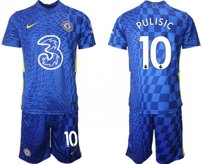 Günstige Fußballtrikots Chelsea F.C. 2022 Christian Pulisic 10# Heimtrikot Kurzarm-1