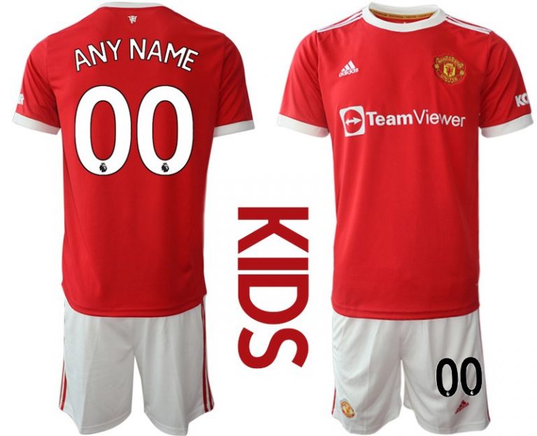 Günstige Fußballtrikots Manchester United Heimtrikot 2022 Kinder in rot-1