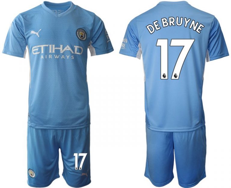 Manchester City Kevin De Bruyne #17 Herren Heimtrikot 2022 Fußballtrikots Kurzarm-1