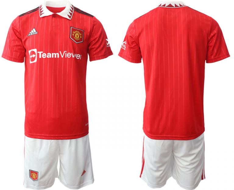 Manchester United 2022-23 Heimtrikot Herren Trikot + Kurze Hosen