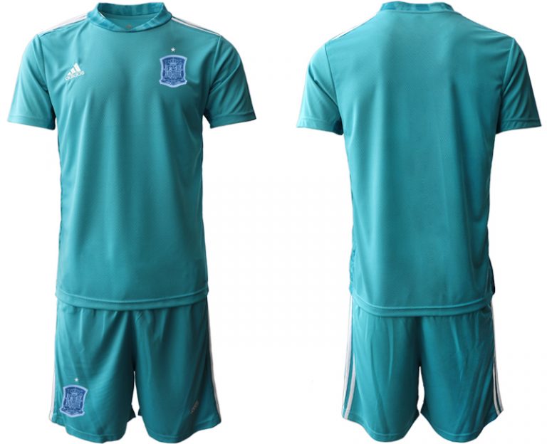 Herren Spanien Trikot Away EM 2021 Blau Fußballtrikot