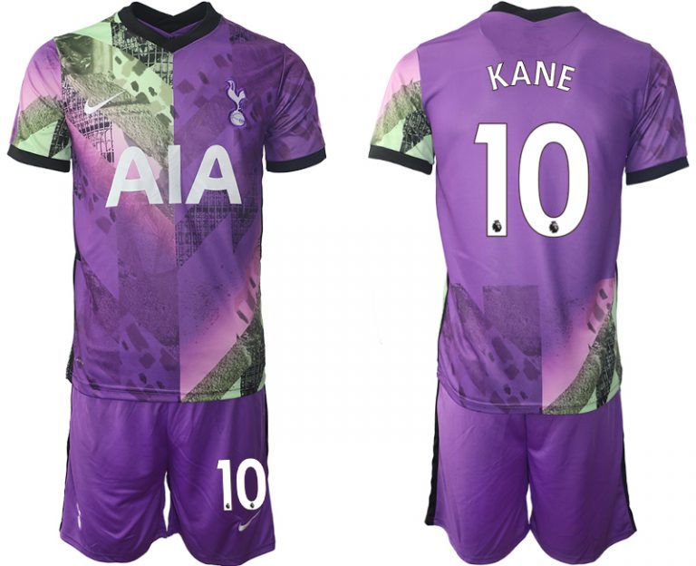 KANE 10 Tottenham Hotspur Ausweichtrikot 2021/22 Trikotsatz Kurzarm + Kurze Hosen