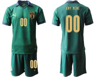 Neue Italien 2020 Ausweichtrikot Grün Trikotsatz für Herren Anpassbare Name und Nummer