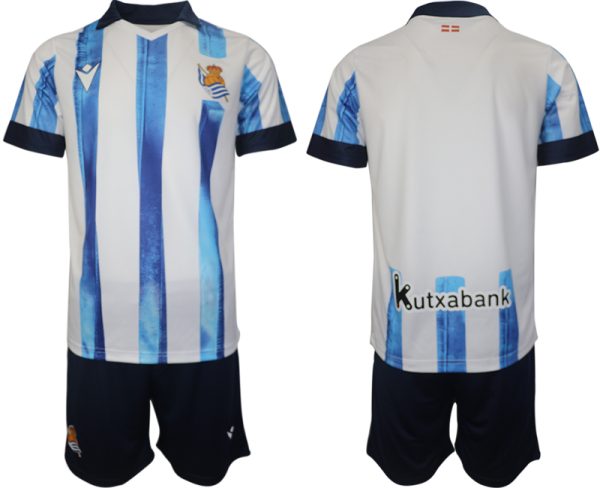 Kaufen Herren Real Sociedad 2023-24 Fußballtrikot Set Bestellen