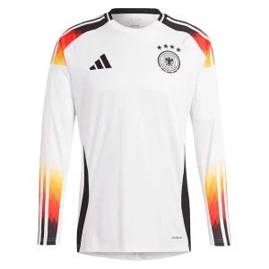 Günstige Deutschland Nationalmannschaft DFB EM 2024 Heimtrikot weiß Langarm