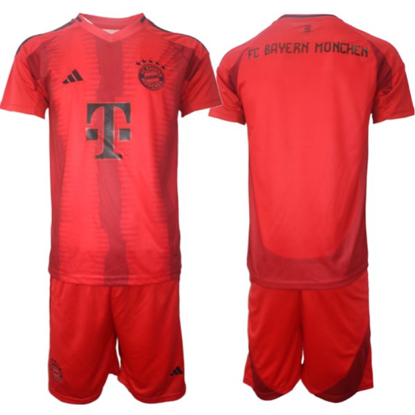 Fussballtrikots Günstig Bayern Munich Heimtrikot 2024-2025 Rot trikotsatz