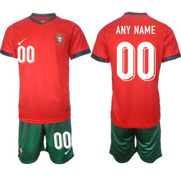 Neues Trikotsätze Portugal trikot EM 2024 Heimtrikot Rot Personalisierbar