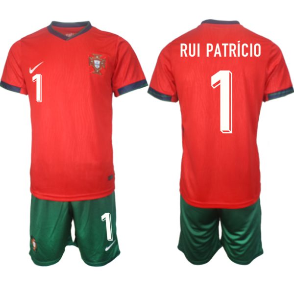 Neues Trikotsätze Portugal trikot EM 2024 Heimtrikot Rot Rui Patricio 1